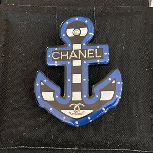 Chanel Anchor Brooch Enamel